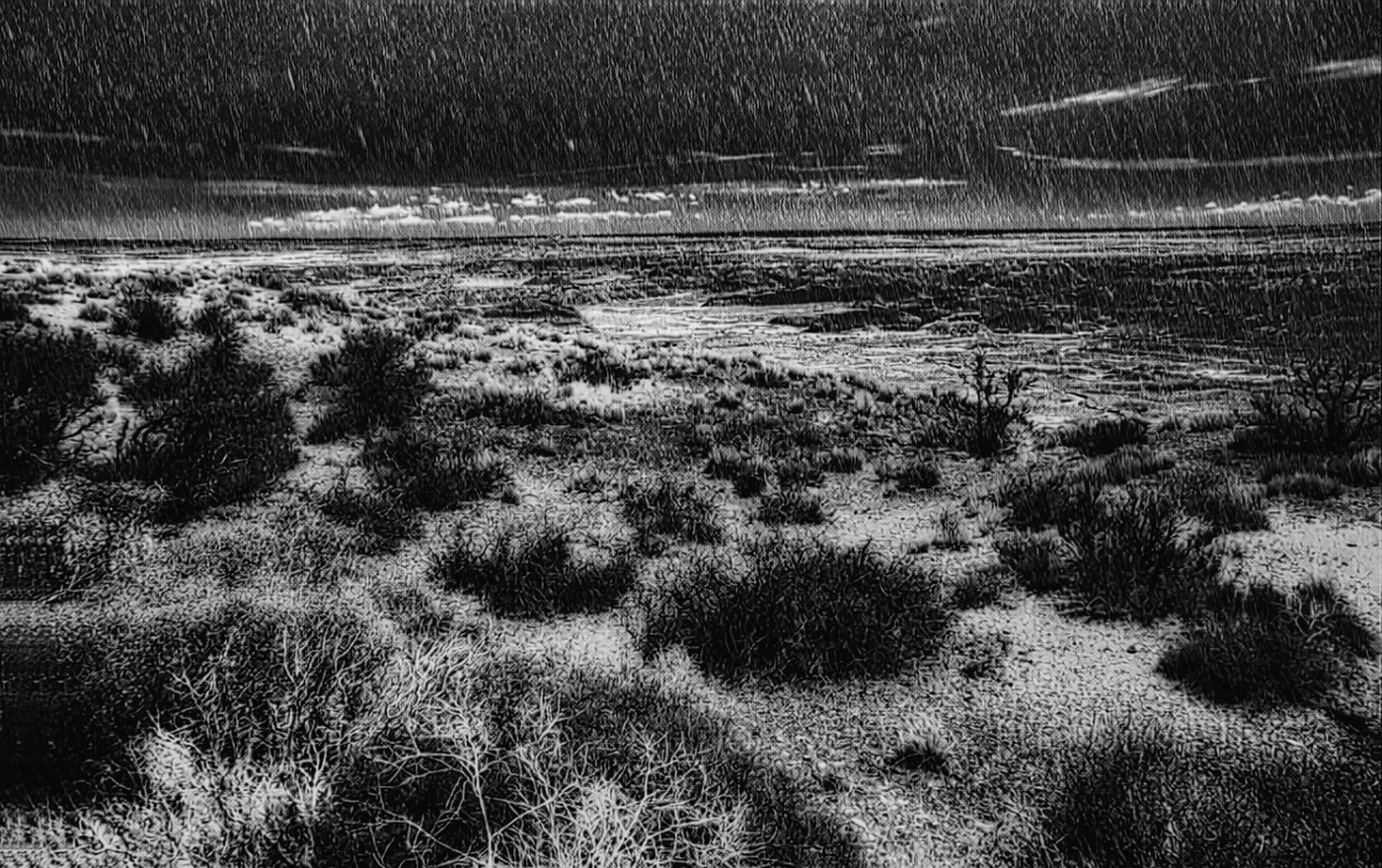 Monday Monochrome: “Storm on the High Desert”